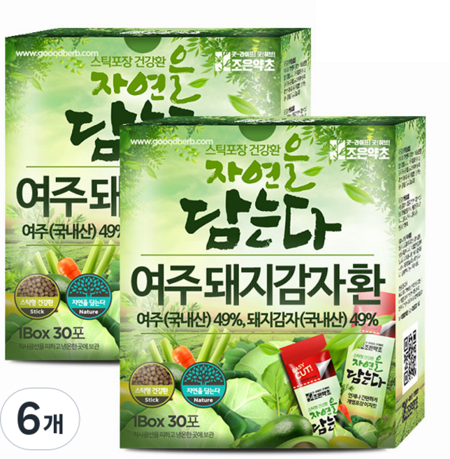 여주 돼지감자환 30p, 6개, 90g