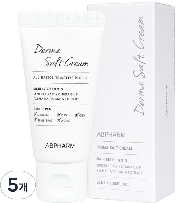 에이비팜 더마 솔트크림 트리액티브 플러스, 25ml, 5개