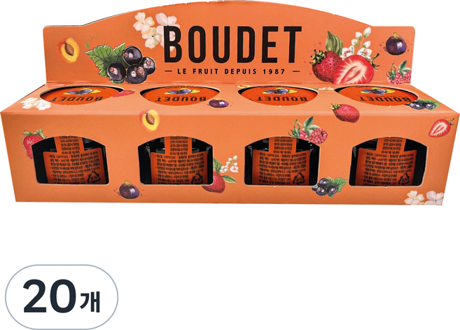 부데 블루베리잼 포션, 28g, 20개