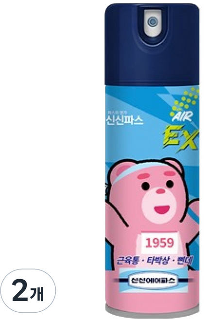 신신파스 밸리곰에디션 에어파스EX 랜덤발송, 2개, 1개입