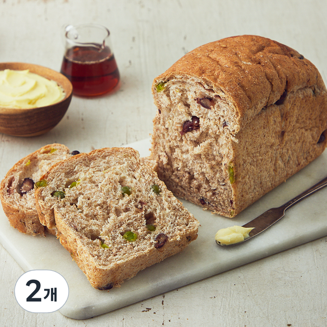 브로드카세 발효종 통밀 건강콩 식빵, 500g, 1개입, 2개