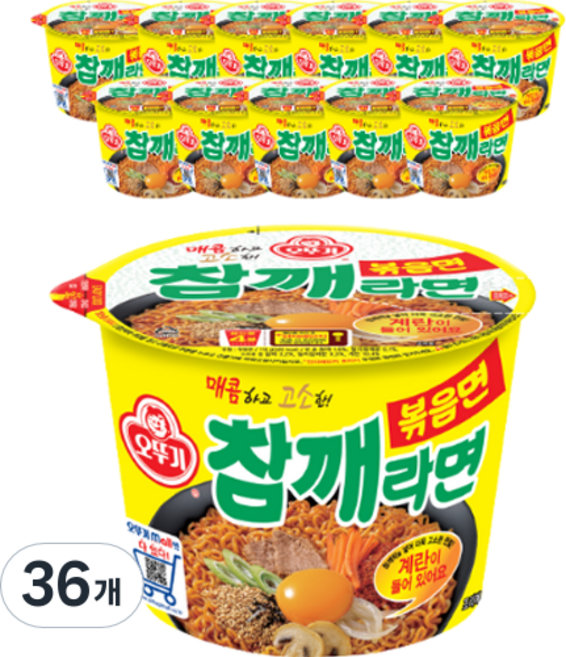오뚜기 참깨라면 볶음면 110g, 36개