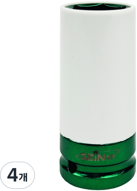세인티에프 1/2인치 롱 너트 소켓 커버형 휠 복스알 22mm, 4개