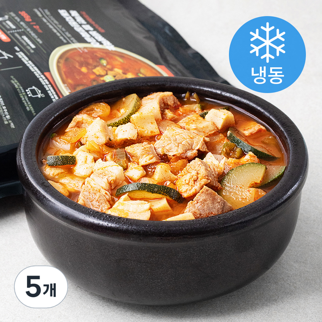 친정엄마꾸러미 뚝딱! 야채 돼지고기 짜글이 2인분 (냉동), 305g, 5개