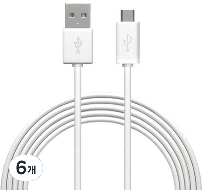 헤이홈 홈카메라 C-type USB 케이블 GKN-PC001-TYPEC3M, 6개, 3m