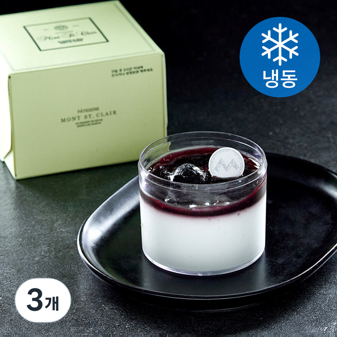 몽상클레르 블루베리 파나코타F (냉동), 120g, 1개입, 3개