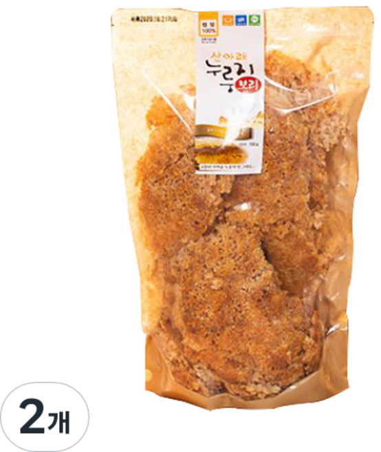 산아래 누룽지 보리, 700g, 2개