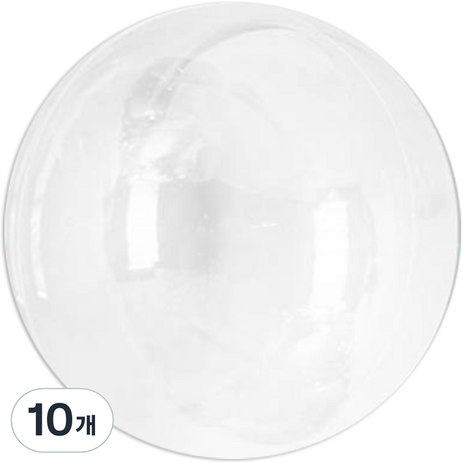 PARTYSHOW PVC 透明泡泡氣球 一般款 60cm, 單一顏色, 10個