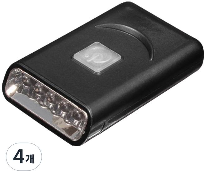 블랙울프 LED C타입 충전 캡라이트 SH-G016, 블랙, 4개