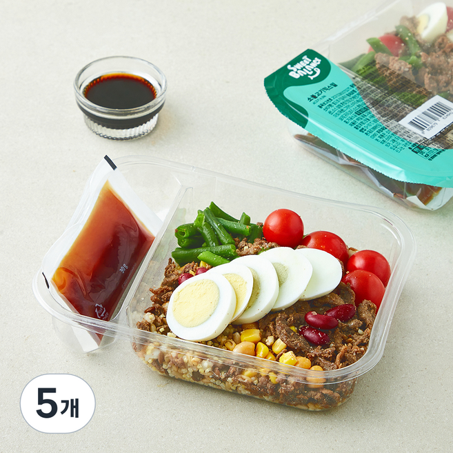 스윗밸런스 프로틴밸런스 소불고기 믹스밀, 300g, 5개