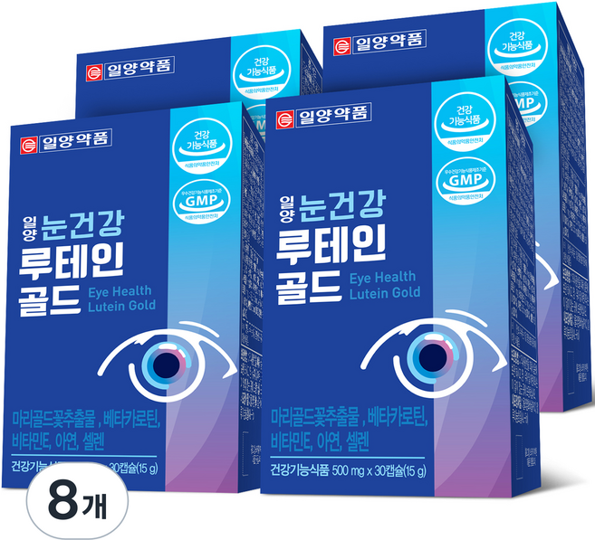 일양약품 눈건강 루테인 골드, 30정, 8개