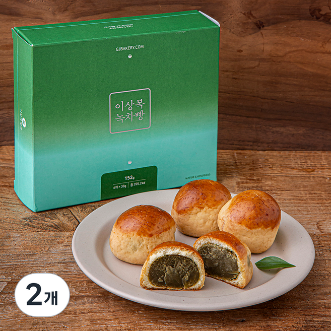 이상복명과 녹차빵, 38g, 4개입, 2개