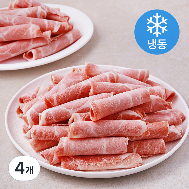 미트포유 덴마크 돌돌이 돼지목살 2mm (냉동), 3kg, 4개