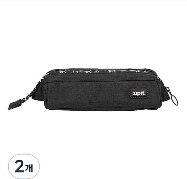 집잇 레니 펜슬 케이스, 블랙, 2개