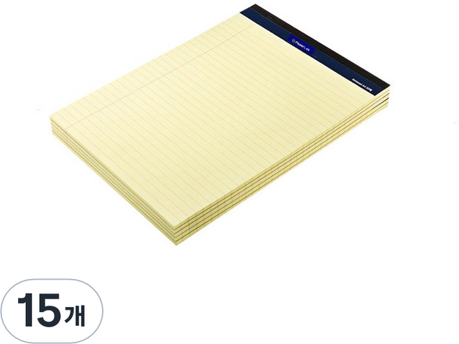 Paper Lab Legal Pad A4, 黃色, 15個