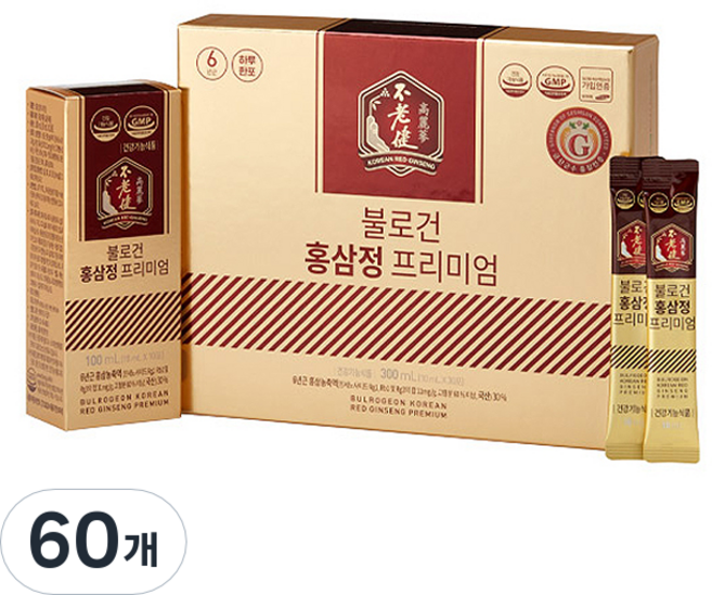 불로건 홍삼정 프리미엄, 10ml, 60개