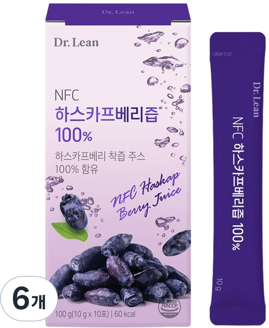 8위 - 닥터린 NFC 하스카프베리즙, 100g, 6개