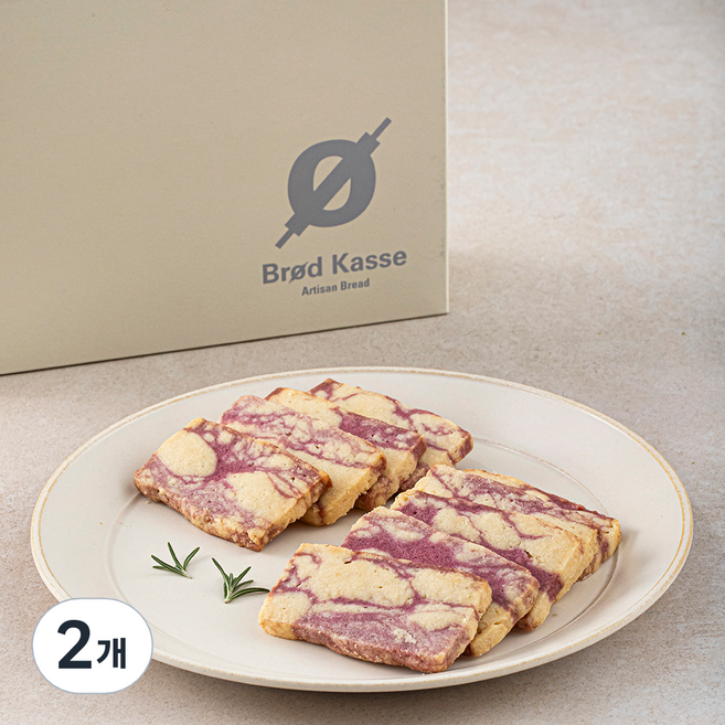 브로드카세 사브레 라즈베리 마블쿠키, 180g, 1개입, 2개