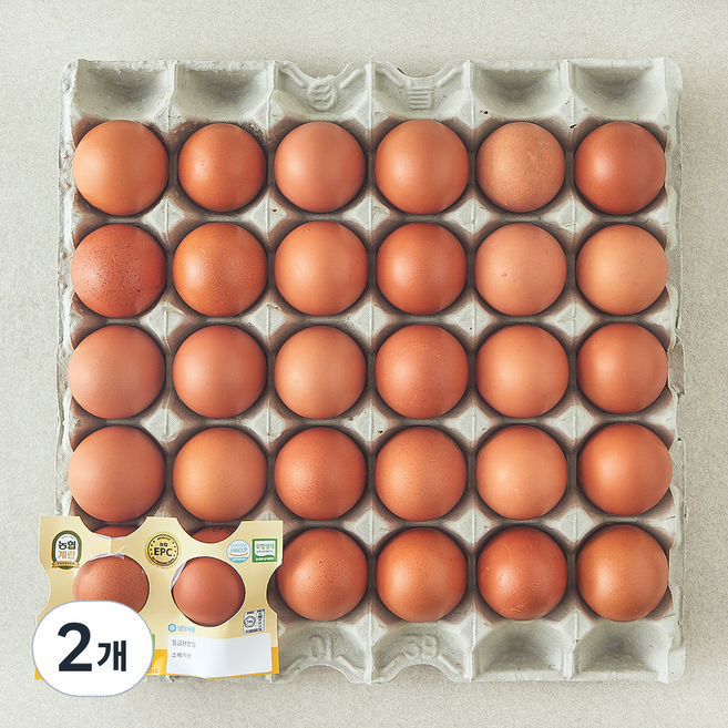 농협 EPC 무항생제 인증 1등급 특란 1.8kg, 30구, 2개