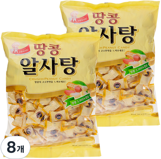 아리랑후드 땅콩알사탕, 8개, 780g