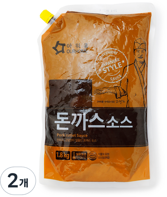 아워홈 돈까스소스, 1.8kg, 2개