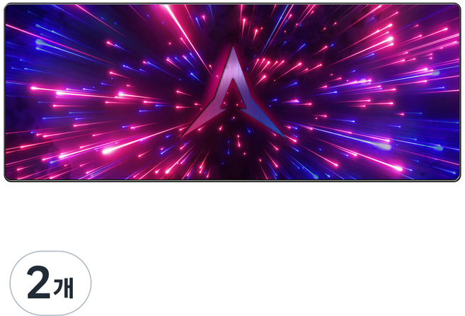 앱코 슈팅스타 유리섬유 완전방수 극슬라이딩 게이밍 마우스 장패드, 2개