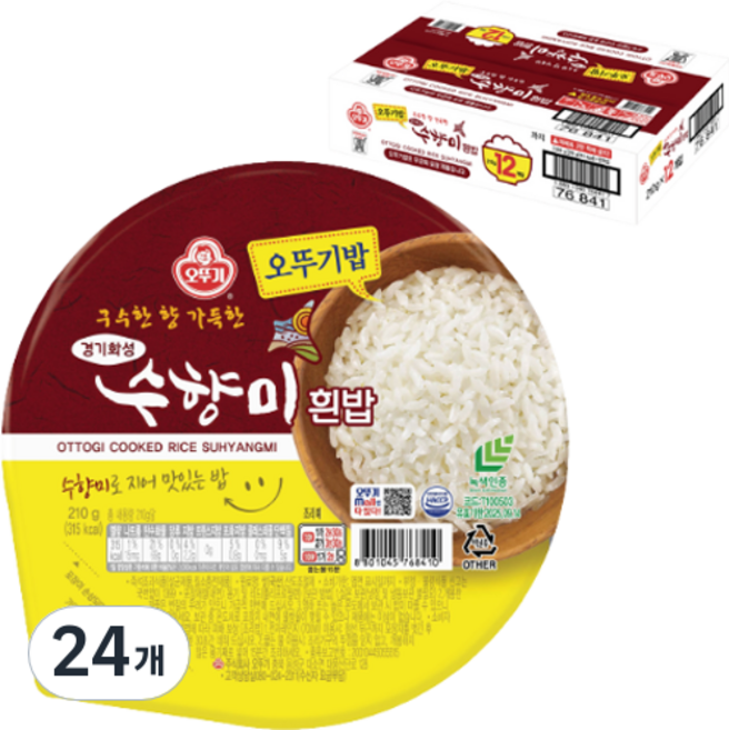 OTOKI 不倒翁 即食秀香米白飯, 210g, 24入