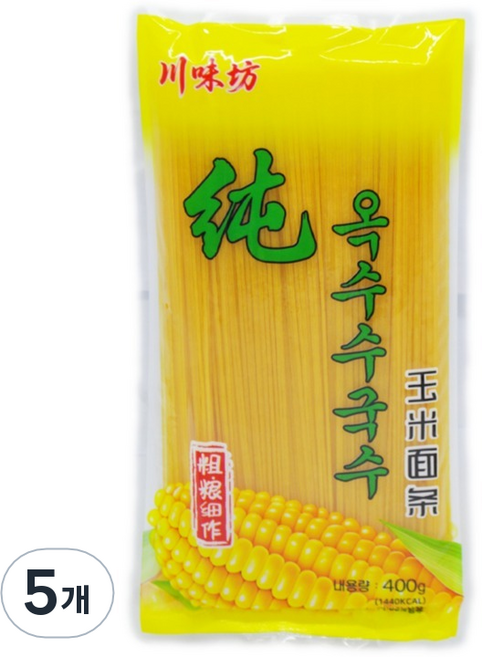 천미방 옥수수 국수, 400g, 5개