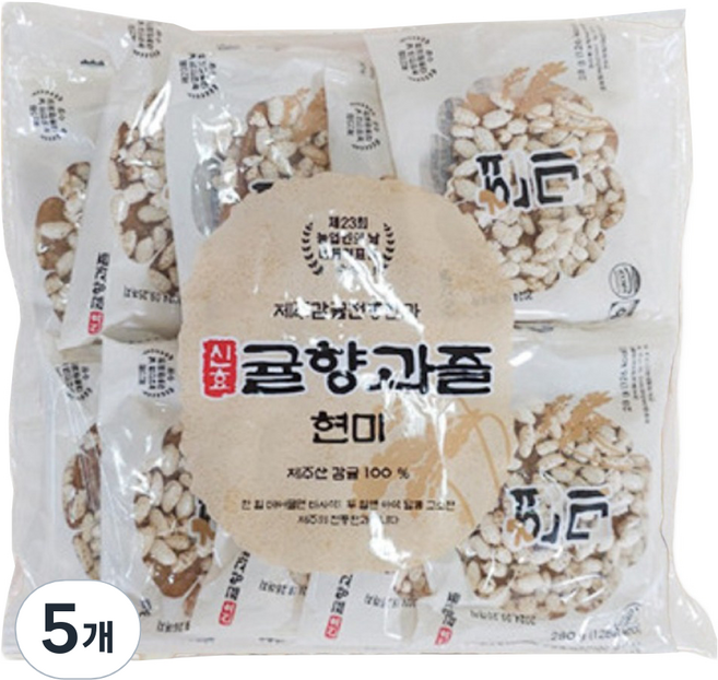 신효귤향과즐 현미 10p, 280g, 5개