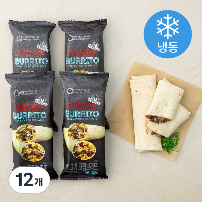 남향또띠아 불고기 크림브리또 (냉동), 125g, 4개입, 3개