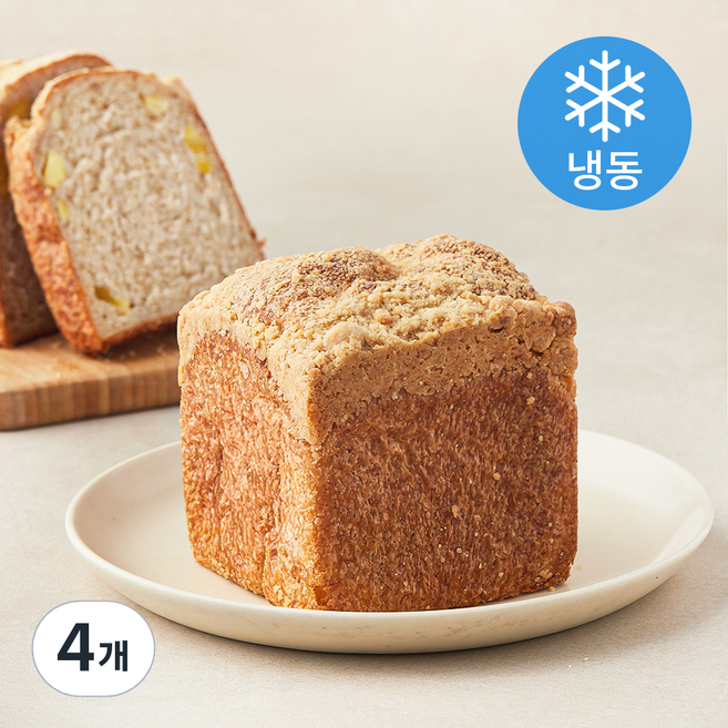 더브레드블루 밤식빵 (냉동), 280g, 4개