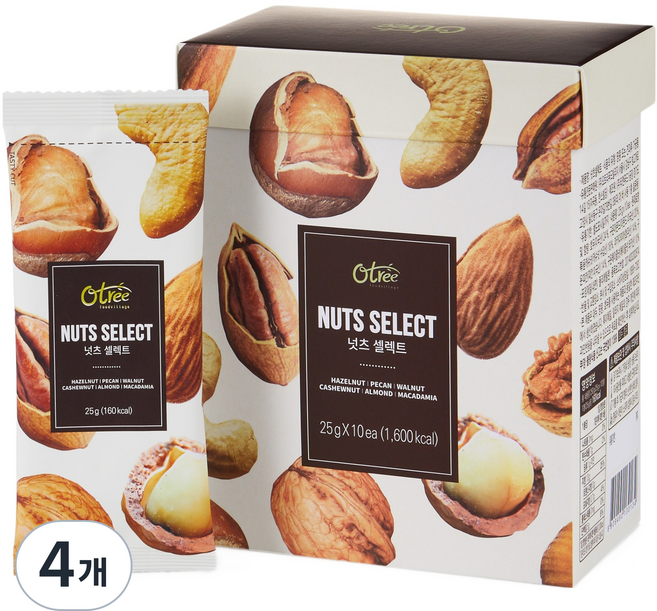 오트리 넛츠 셀렉트 10p, 250g, 4개