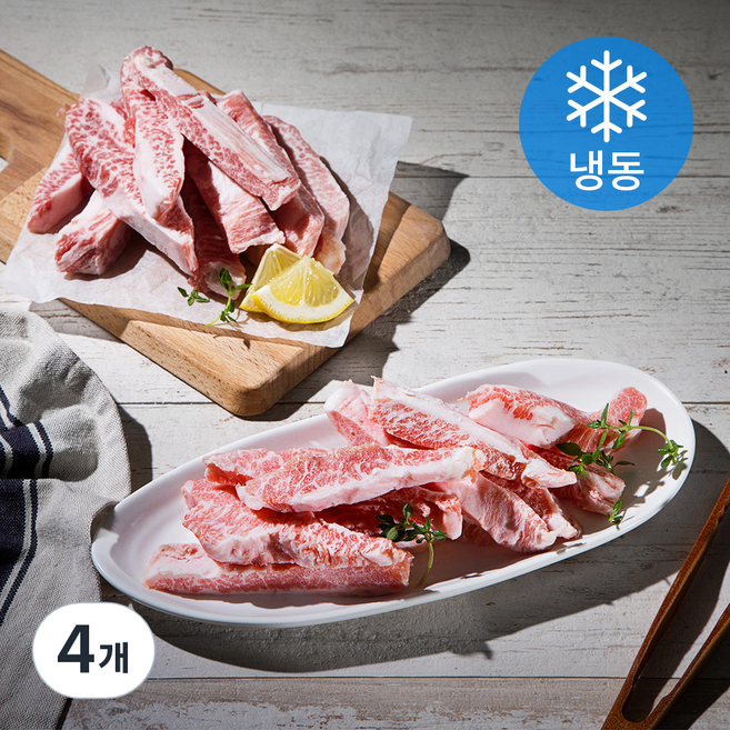 6다이닝 이베리코 항정살 돼지고기 (냉동), 300g, 4개