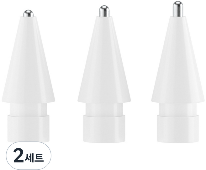 요이치 애플펜슬 반영구 교체용 펜촉 볼펜형 + 연필형 + 샤프형 세트, 화이트, 2세트