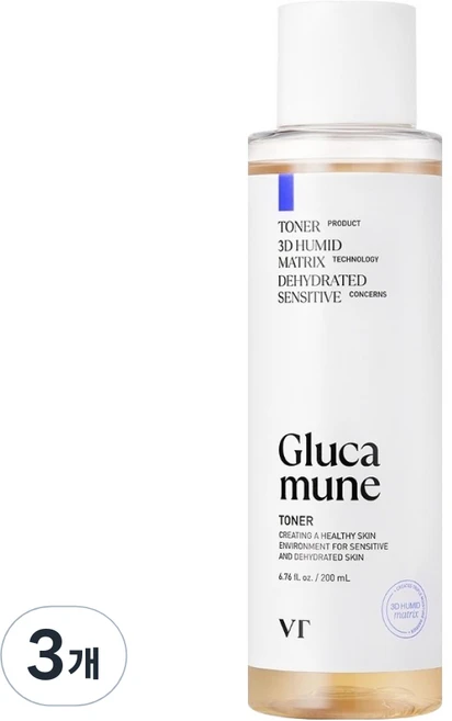 브이티코스메틱 글루카뮨 토너, 200ml, 3개 - 쿠팡