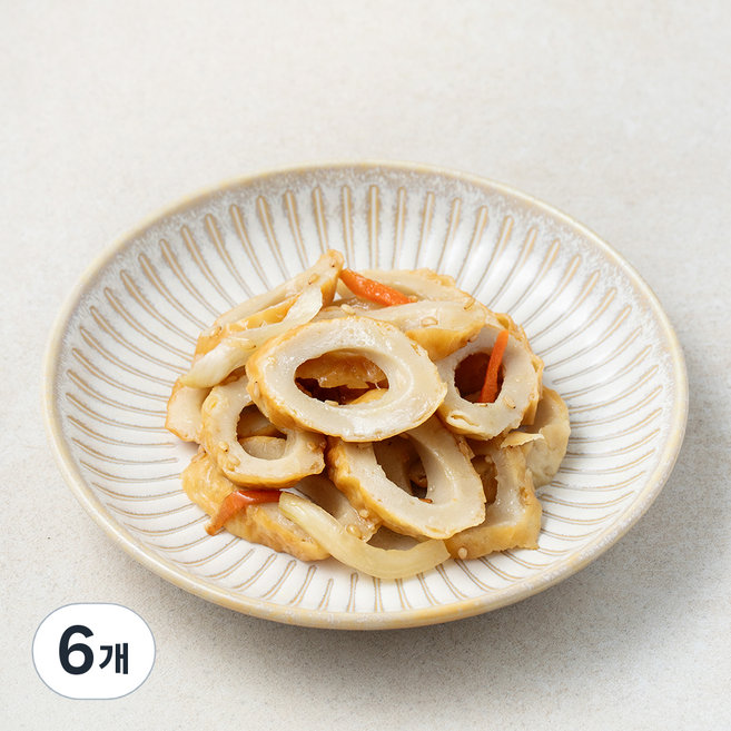 더반찬 구운 어묵 볶음, 80g, 6개