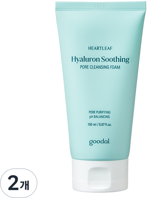 구달 어성초 히알루론 수딩 모공 클렌징폼, 150ml, 2개