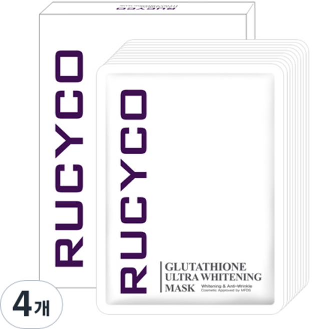 루시코 글루타치온 울트라 화이트닝 마스크팩, 10개입, 4개