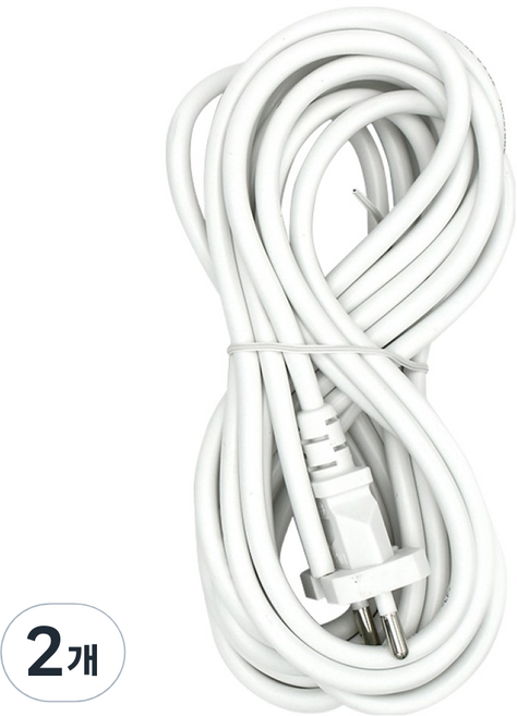 코텍스 파워코드, 5m, 화이트, 2개