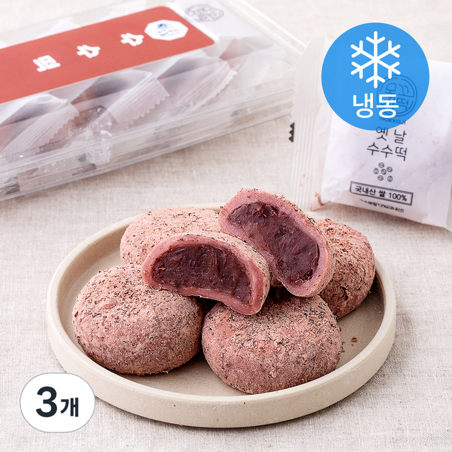청사초롱 수수떡 (냉동), 60g, 5개입, 3개