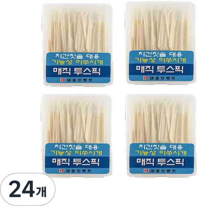 Magic Toothpick 牙間刷替代 功能性牙籤 7cm, 100入, 24個