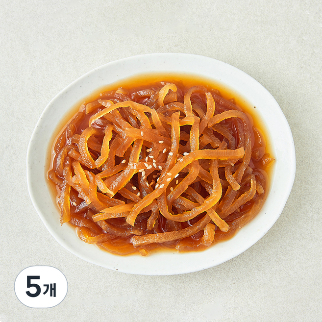 으뜸 꼬들꼬들 무채 장아찌, 500g, 5개