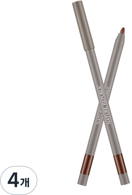 네이처리퍼블릭 프로방스 크리미 젤 아이라이너 0.5g, 04 드라이메이플, 4개
