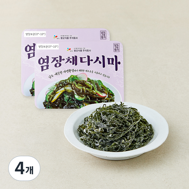 동오식품 염장 채다시마, 4개, 200g