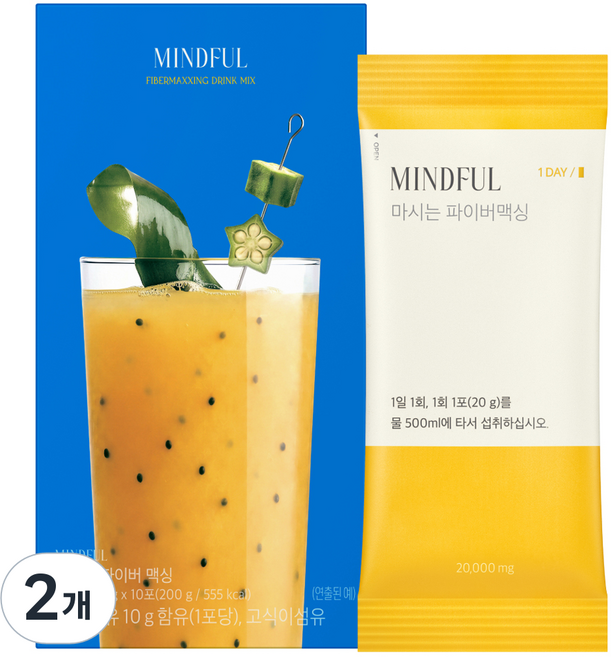 푸드올로지 마시는 파이버맥싱 10p, 2개, 10회분