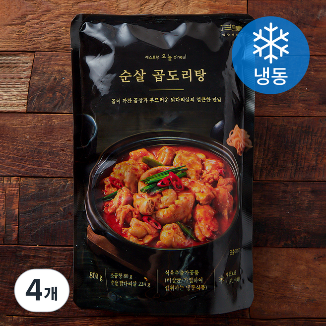 일상적미식 순살 곱도리탕 (냉동), 800g, 4개