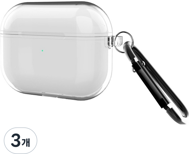 LuA lovel AirPods TPU 全包覆保護殼, 透明, AirPods Pro 3