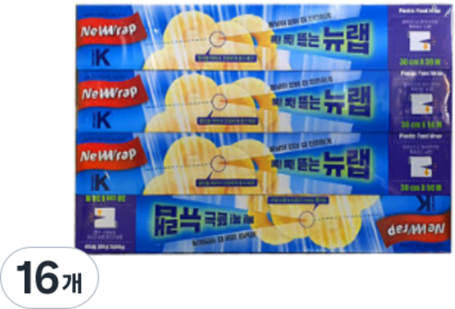 뉴랩 톡톡뜯는 랩 30cm x 50m, 16개