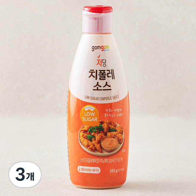 곰곰 저당 치폴레 소스, 265g, 3개