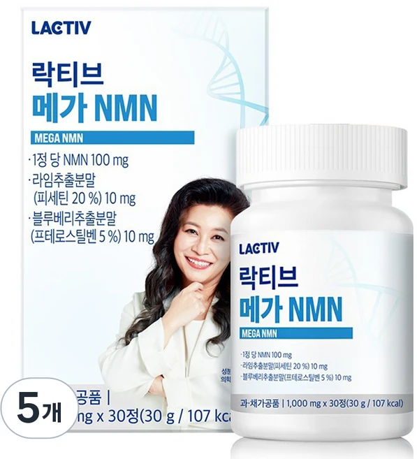 락티브 메가 NMN, 30정, 5개 - 쿠팡